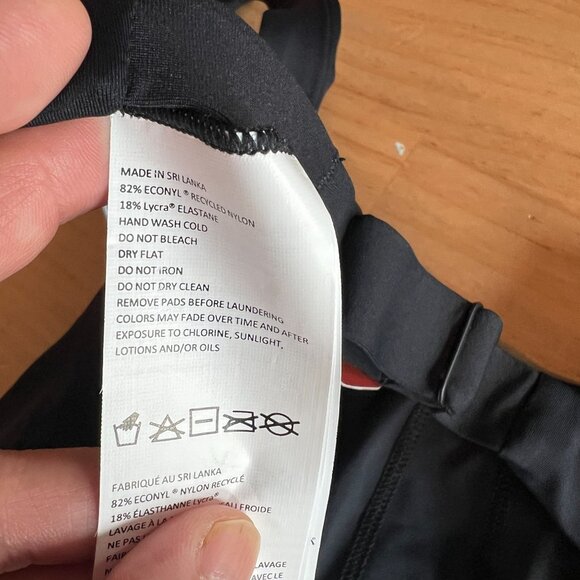 prAna Womens Sugar Shore One-Piece Swimsuit MEDIUM in Black - Picture 7 of 7